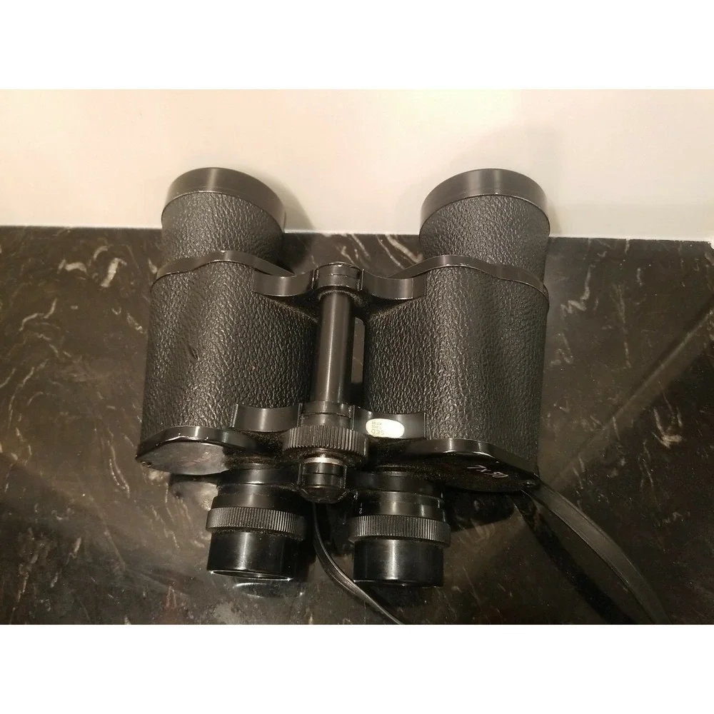 Vintage 60s SCOTTY-ROSS 6950 BINOCULARS 7x50 Stereo Blue Coated Made in JAPAN
